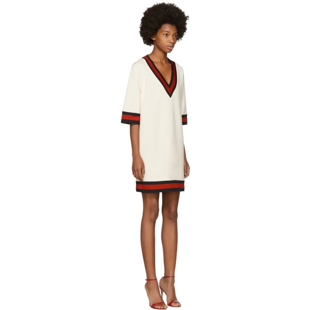 GUCCI Ivory Web Dress